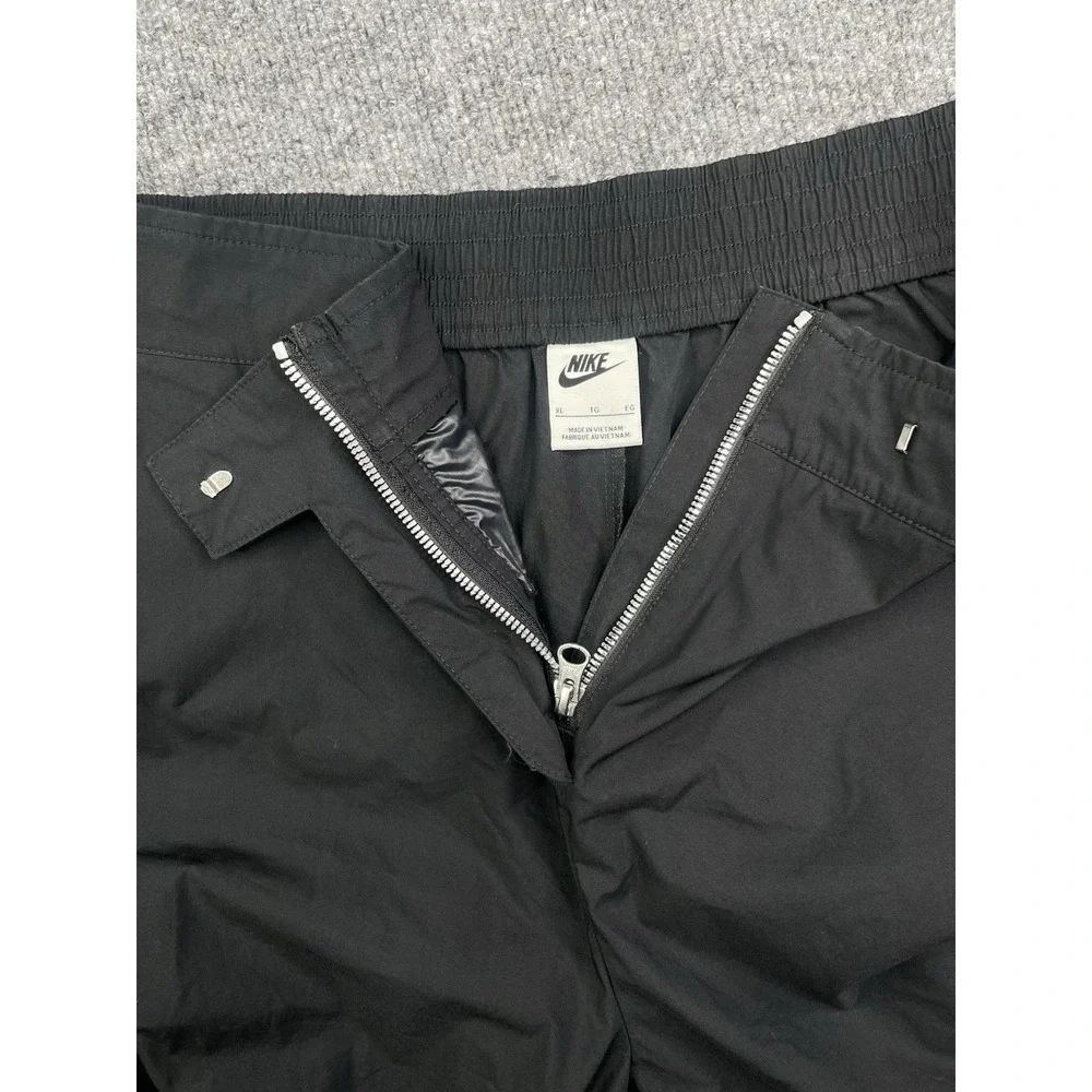 Nike Sportswear Essential Pants Womens XL Black Wide Leg‎ Woven DV8309-010